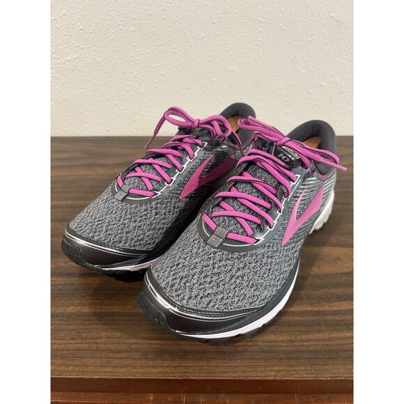 Brooks Ghost 10 Womens Size 11.5 B Running Shoes Grey Purple 1202461B028 EUC - Picture 7 of 13
